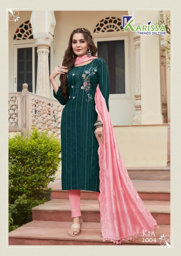 Karissa Kia Festive Wear Rayon Designer Readymade Collection